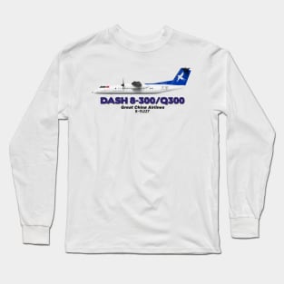 DeHavilland Canada Dash 8-300/Q300 - Great China Airlines Long Sleeve T-Shirt